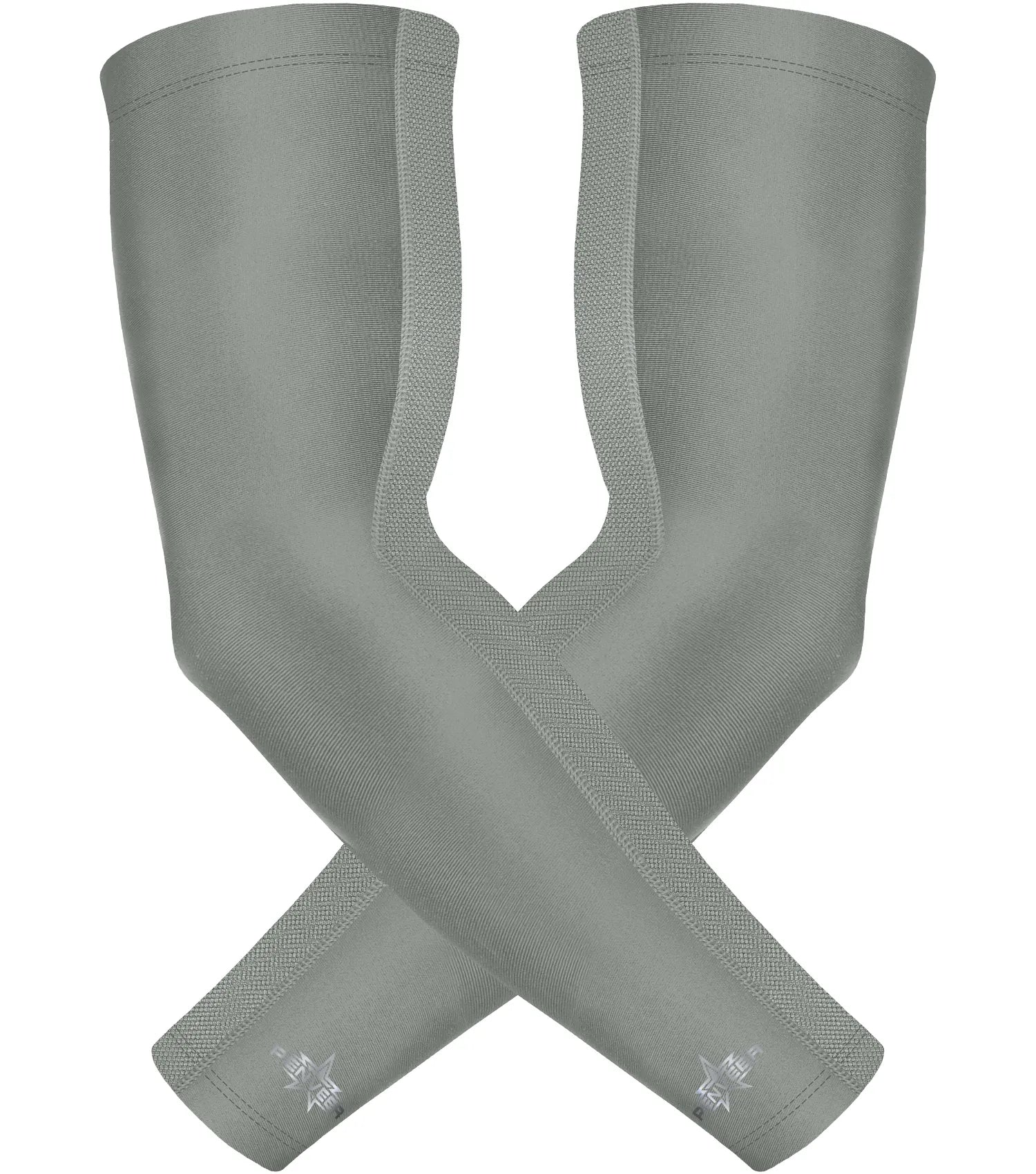 Compression Arm Sleeves for Men & Women with Ventilated Mesh adult and youth Gray