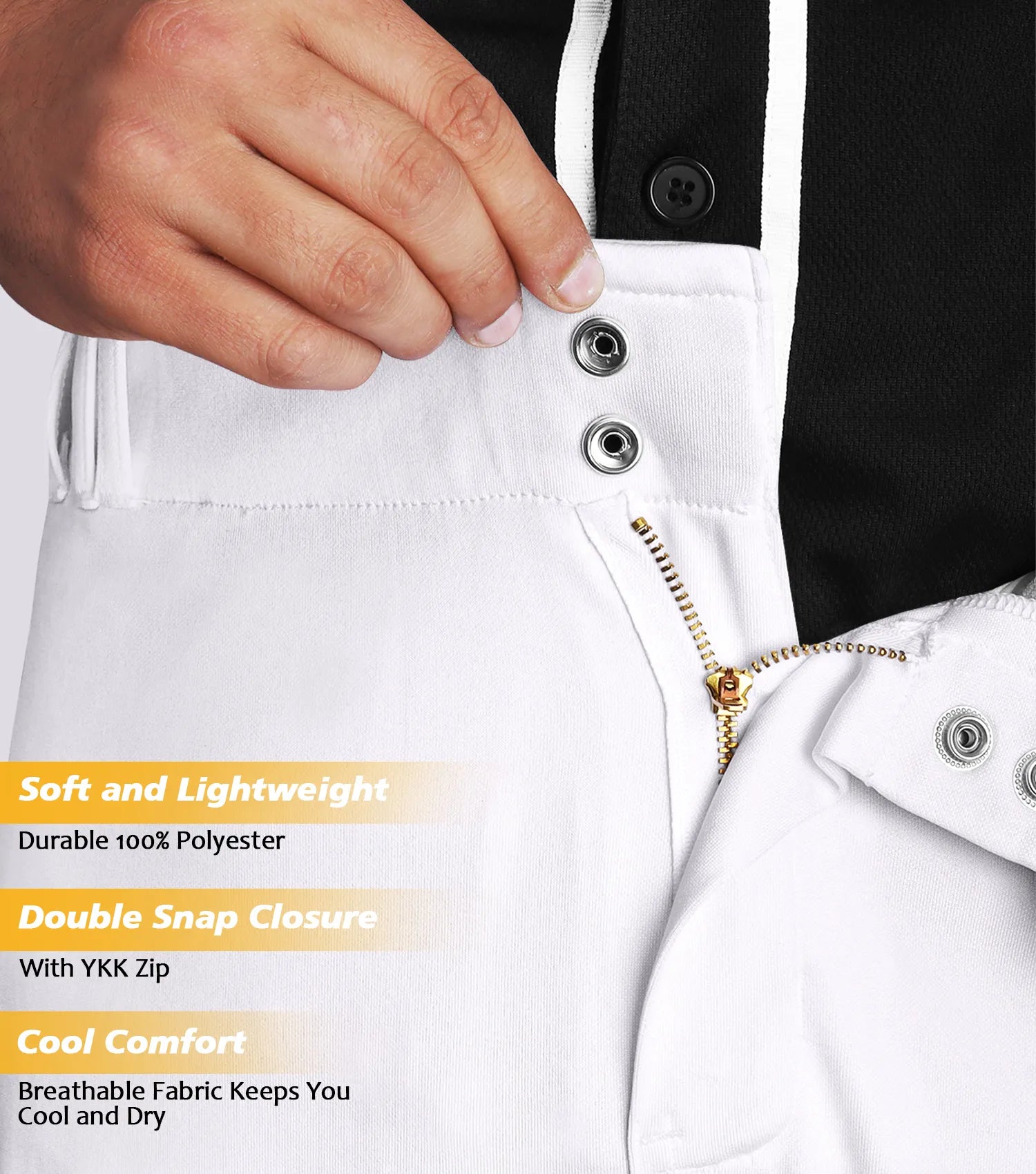Full Length Baseball Pant White