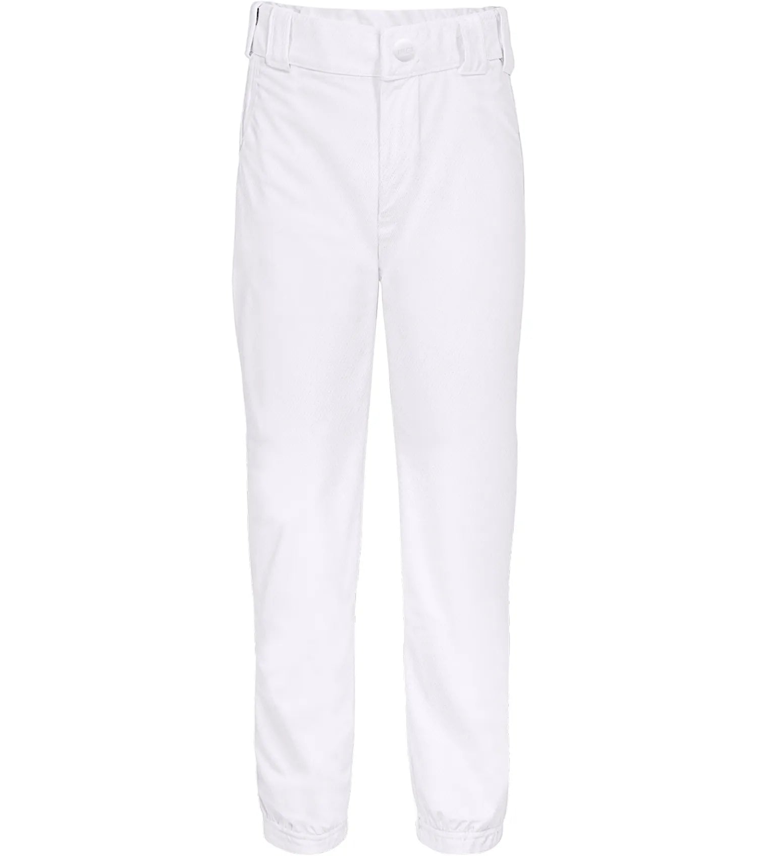 Pullup youth baseball pants white