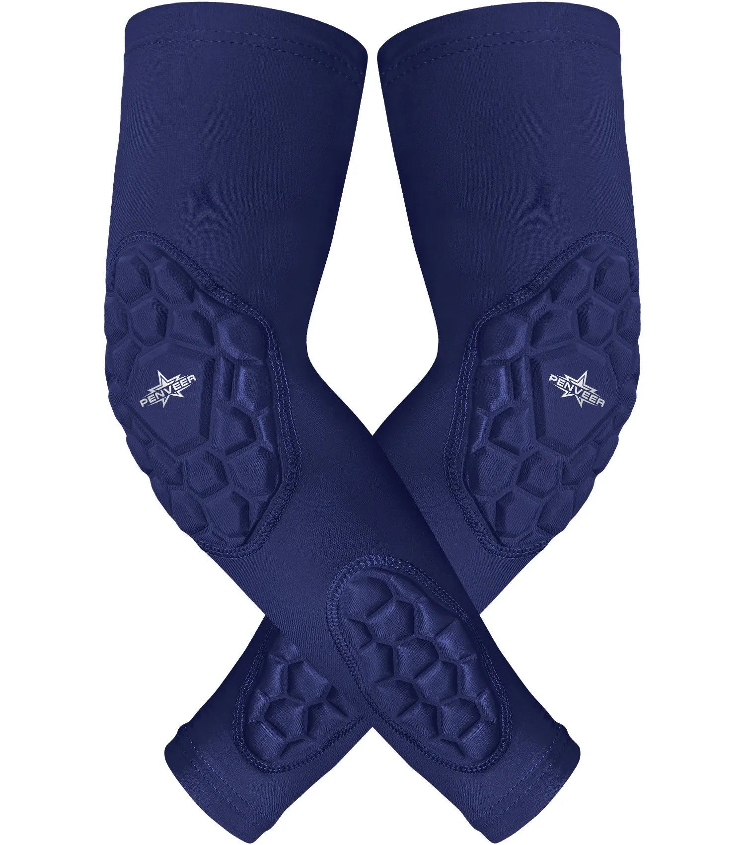 Padded Arm Sleeves for Men & Women Navy (Youth & Adult Sizes)