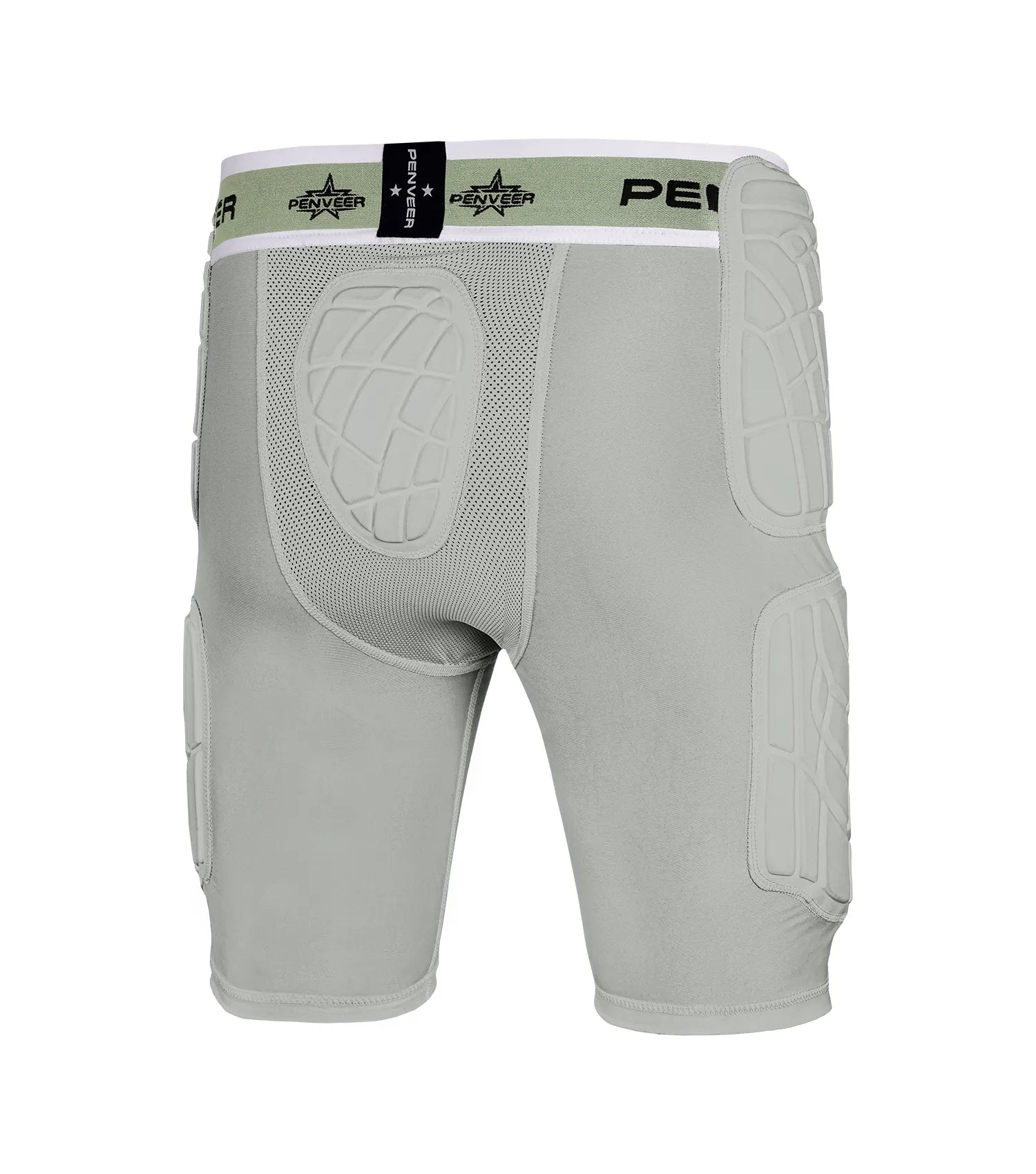 5.0 Adult Football Girdle for Men with Cup Pocket (Grey)