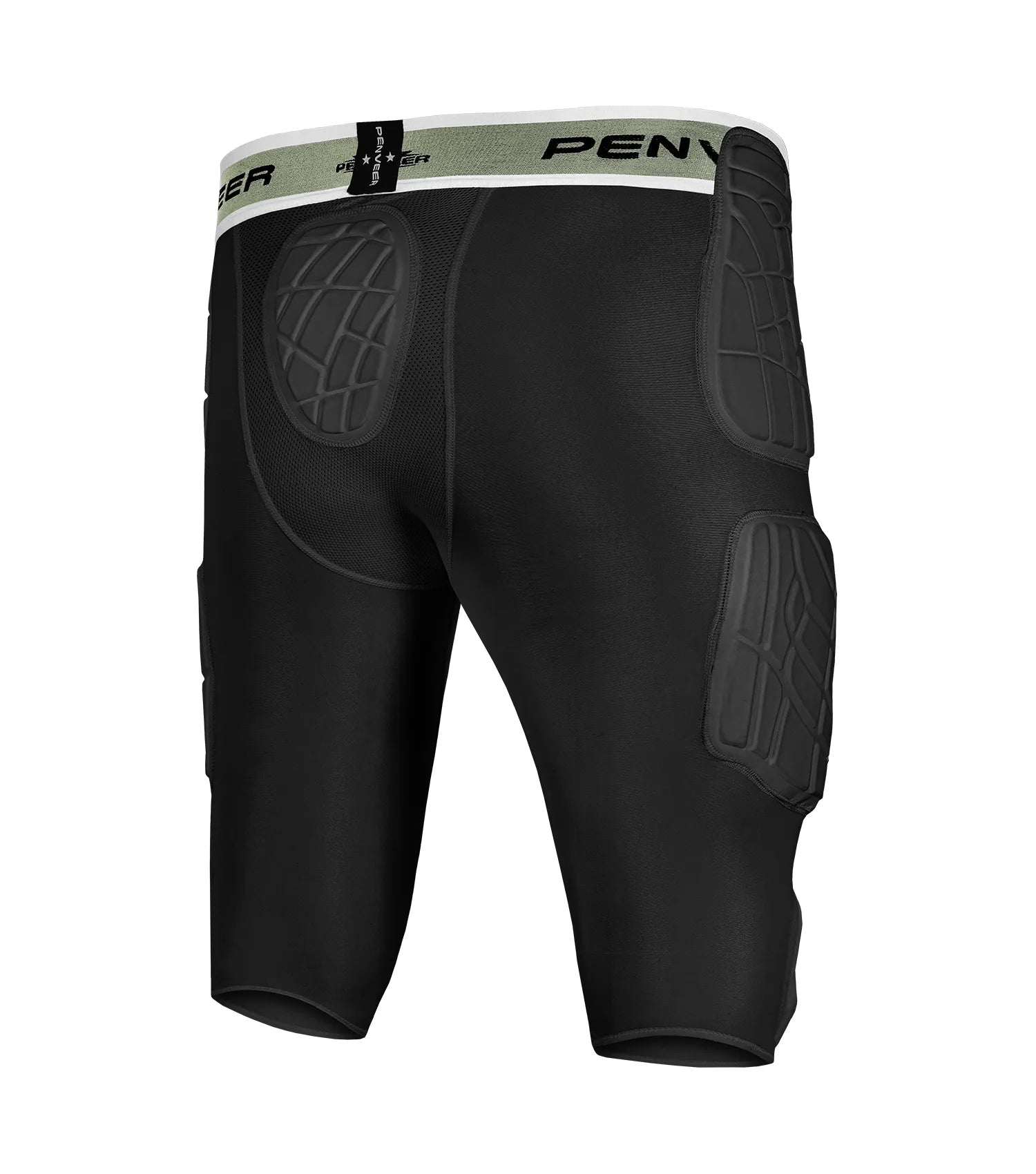 7.0 Youth Football Girdle for Boys with Cup Pocket (Black)