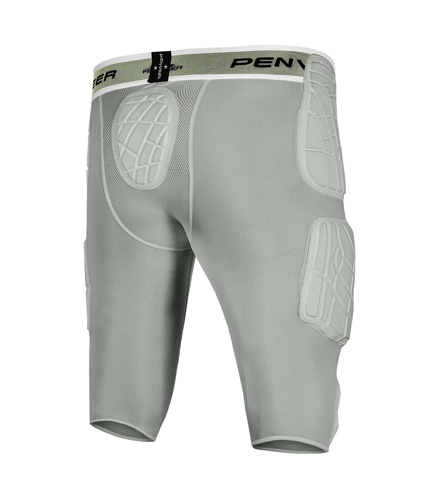 7.0 Youth Football Girdle for Boys with Cup Pocket (Grey)