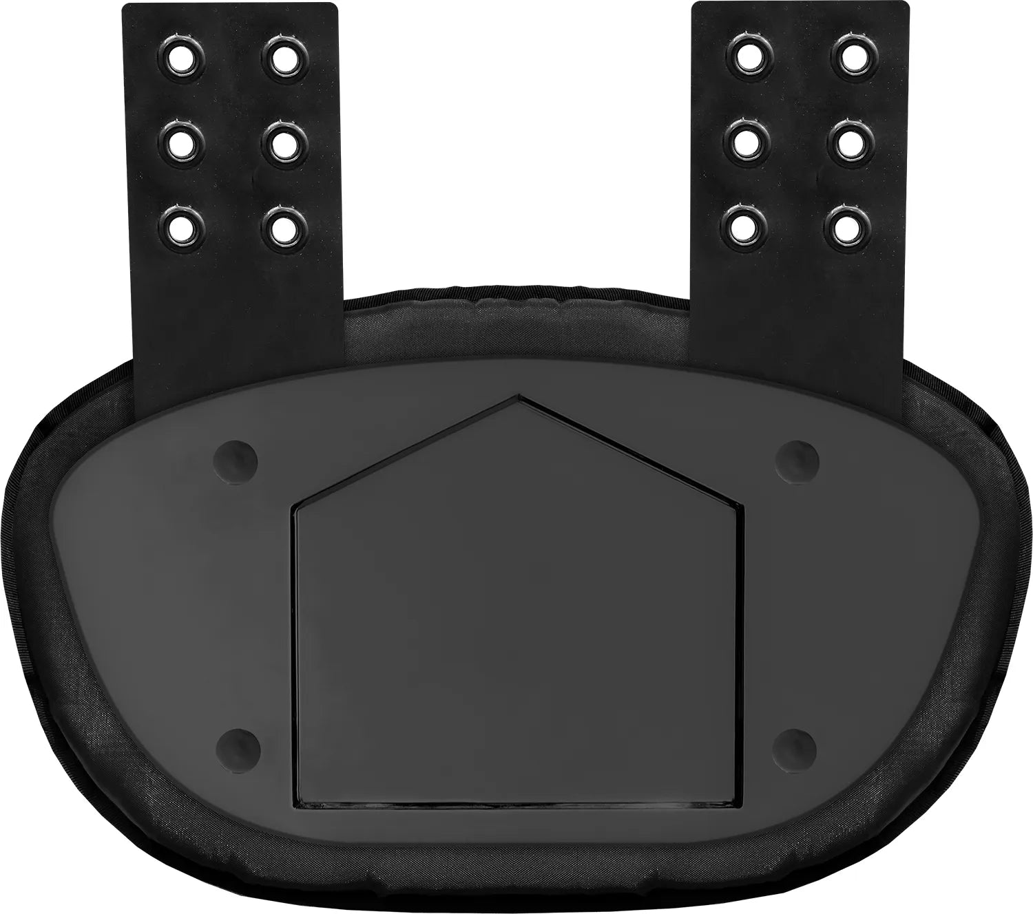 Football Back Plate for Shoulder Pads with High Impact Padding Black