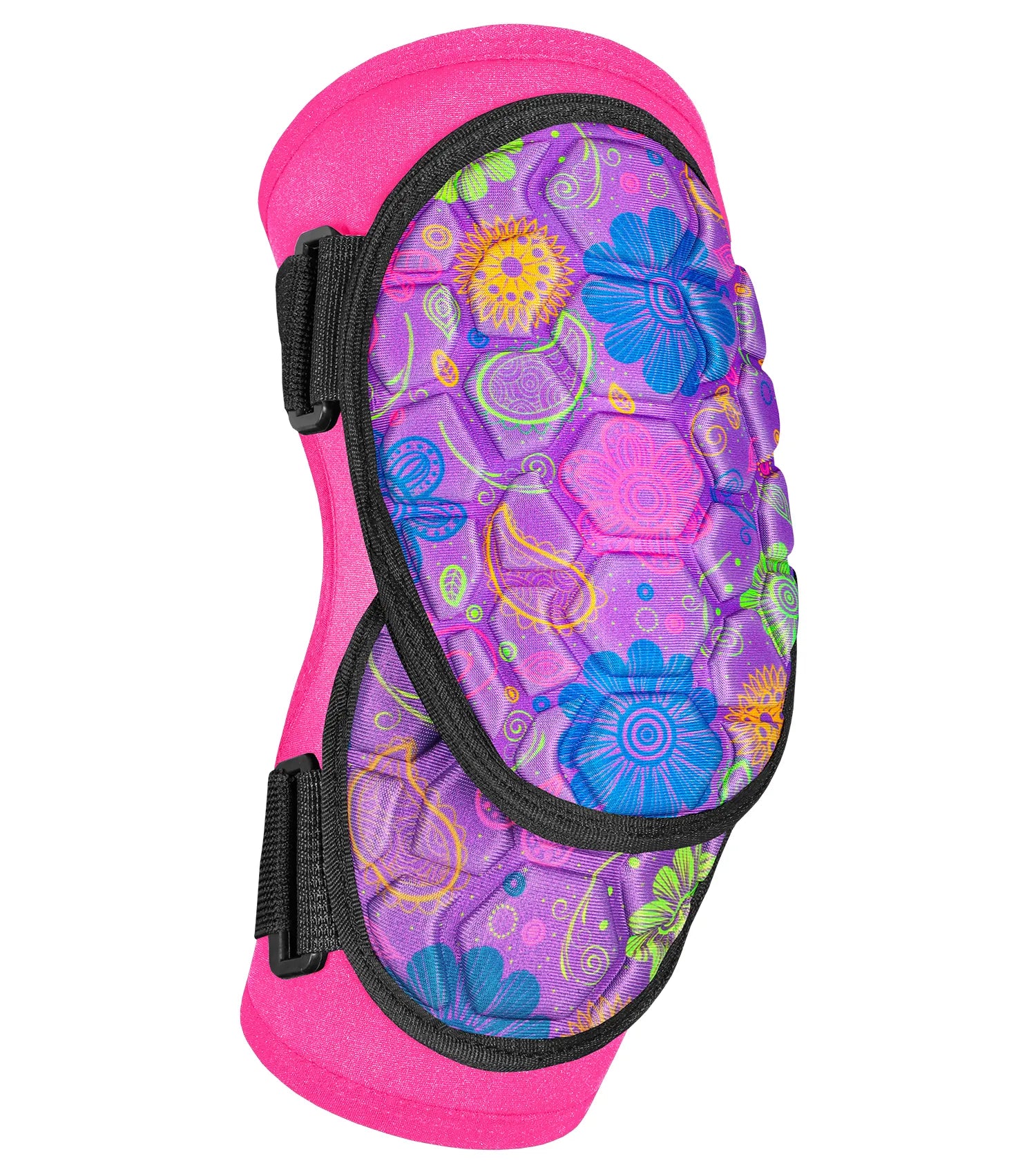 Baseball Elbow Guard with Adjustable Straps, Adult & Youth Sizes (Pink/Purple)
