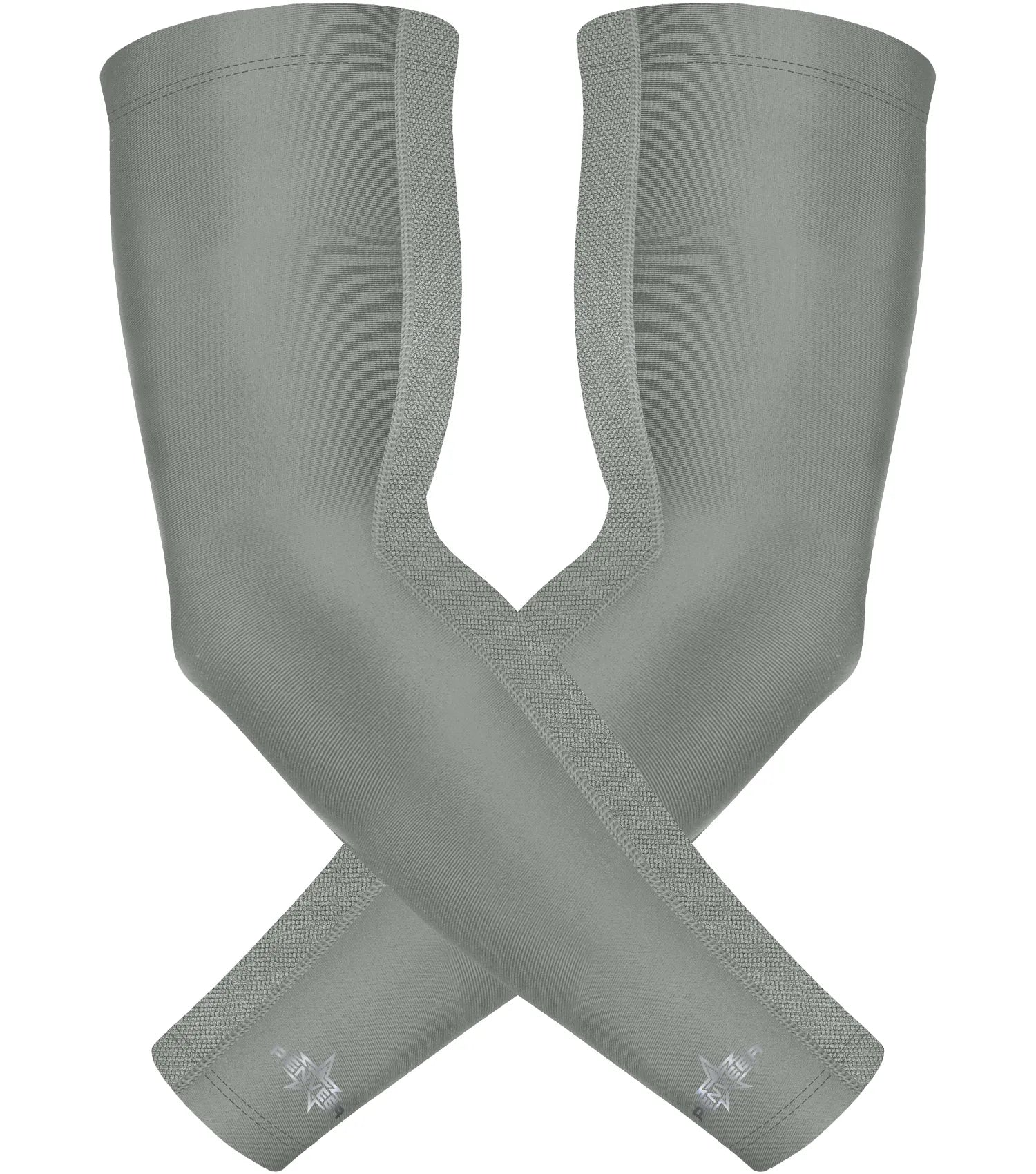 Compression Arm Sleeves for Men & Women with Ventilated Mesh adult and youth Gray