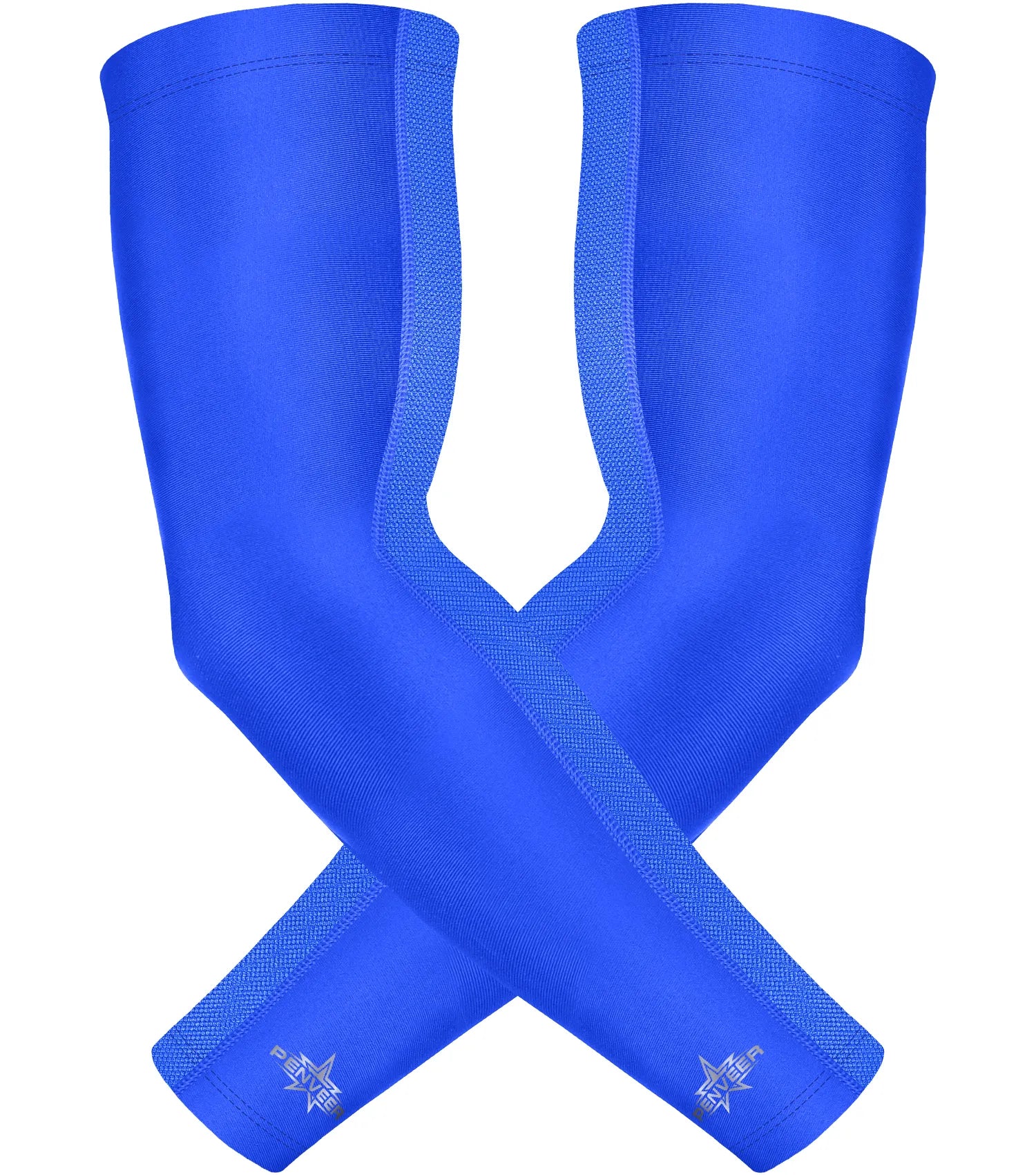 Compression Arm Sleeves for Men & Women with Ventilated Mesh adult and youth Royal Blue