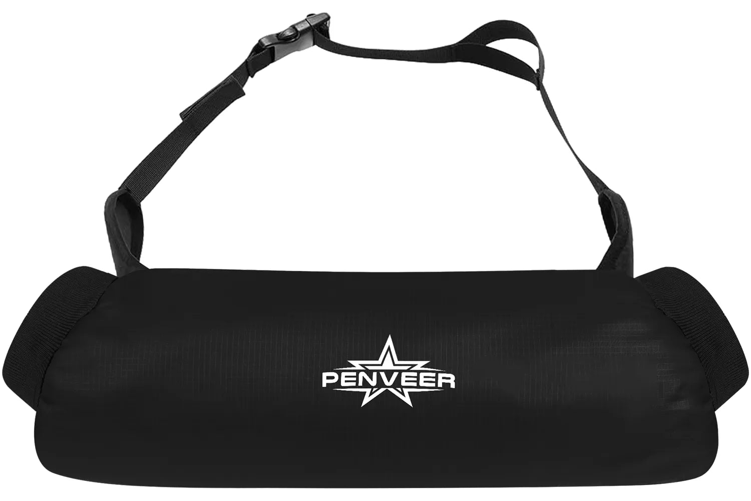 Football Hand Warmer Pouch with Zip Pocket and Adjustable Belt Black