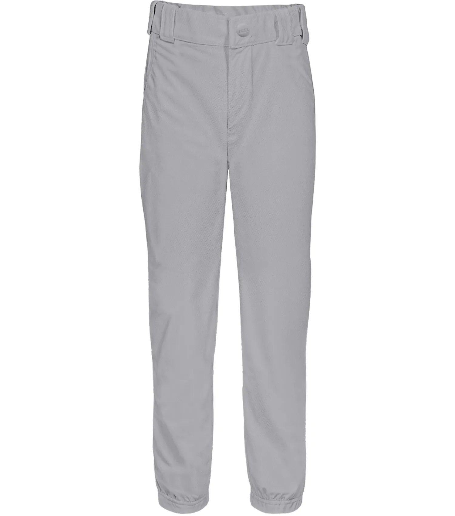 Pull-Up Youth Boys Baseball Pants with Quarter Open Fly, Durable Snap & Elastic Bottom Gray