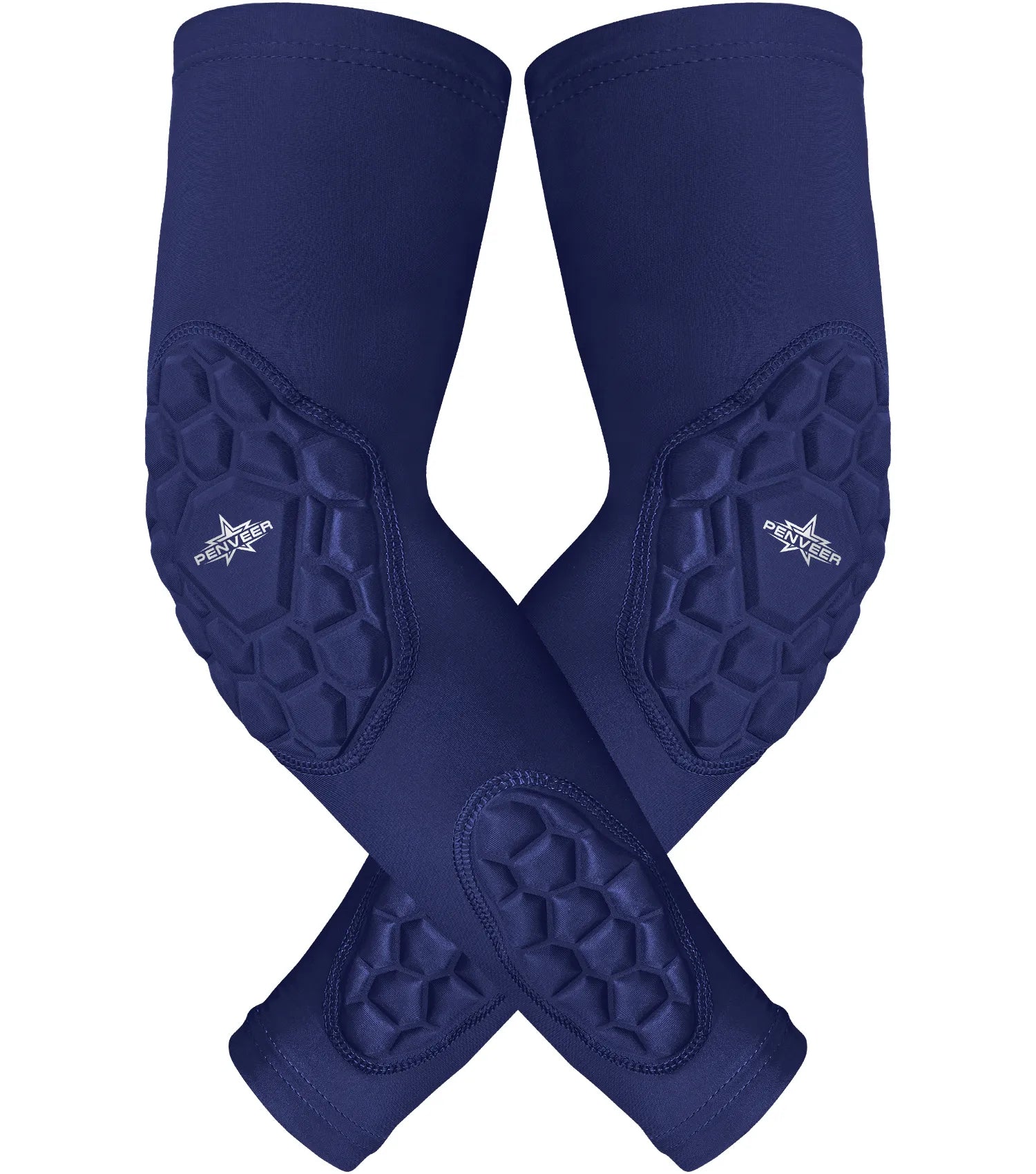 Padded Arm Sleeves for Men & Women Navy (youth, adult)